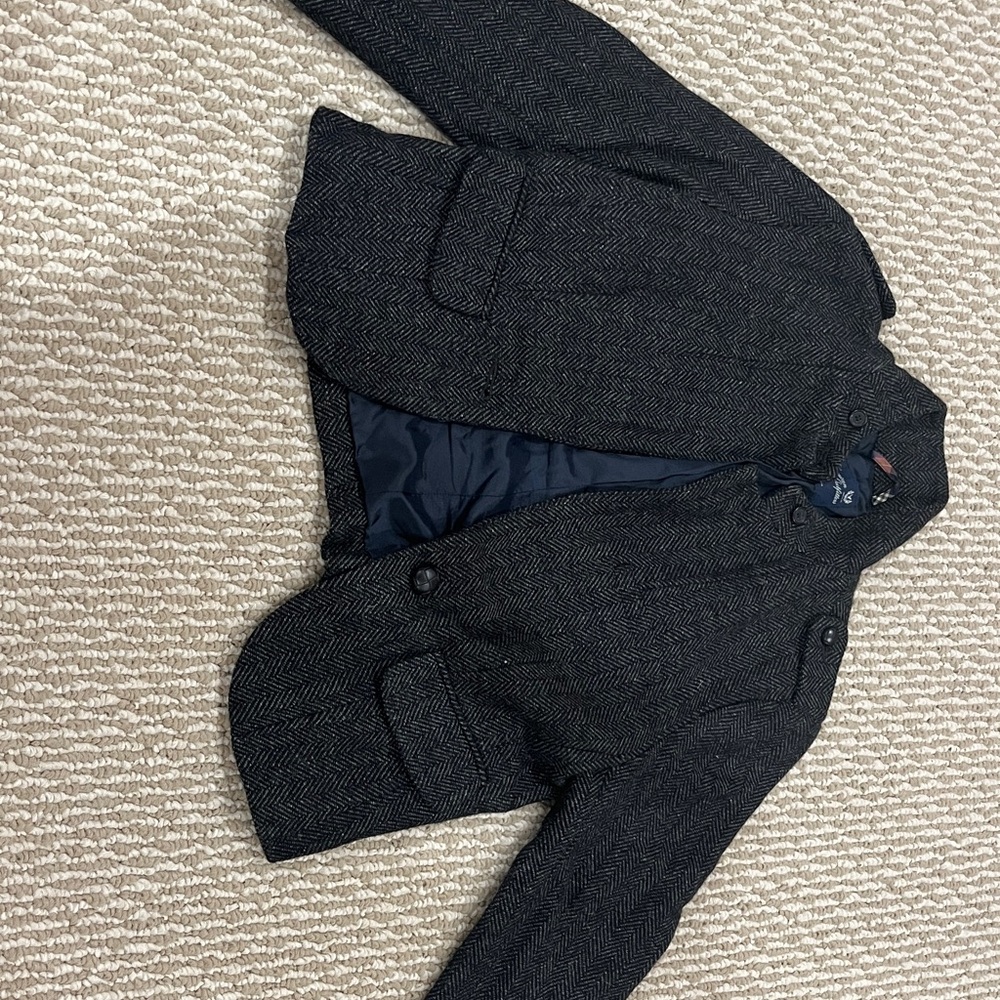 Black Herringbone Blazer Petite